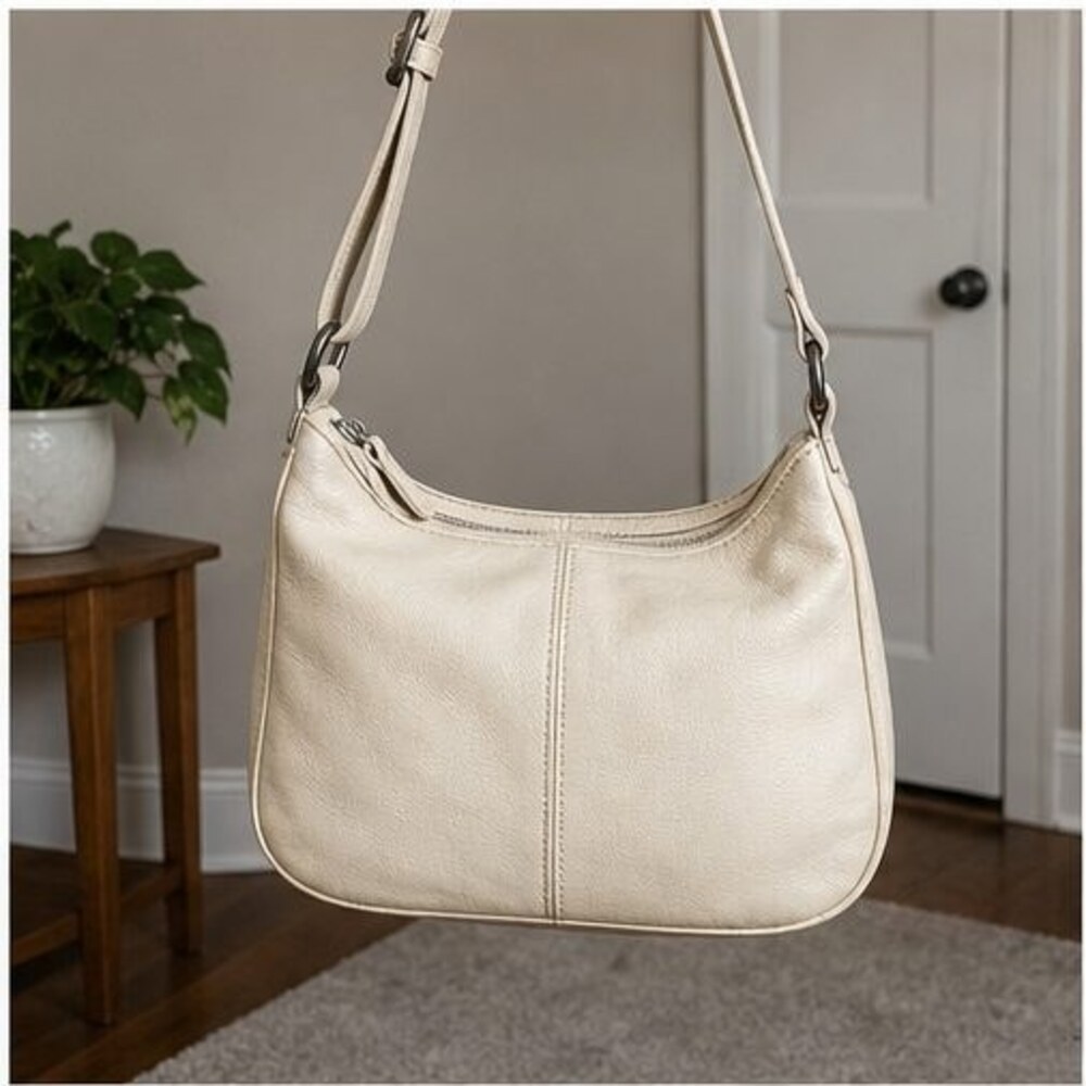Stone Quilted Crossbody Bag